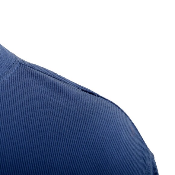 John Galliano Men's Blue Ribbed Short Sleeve T-Shirt US M IT 50 - Picture 4 of 7